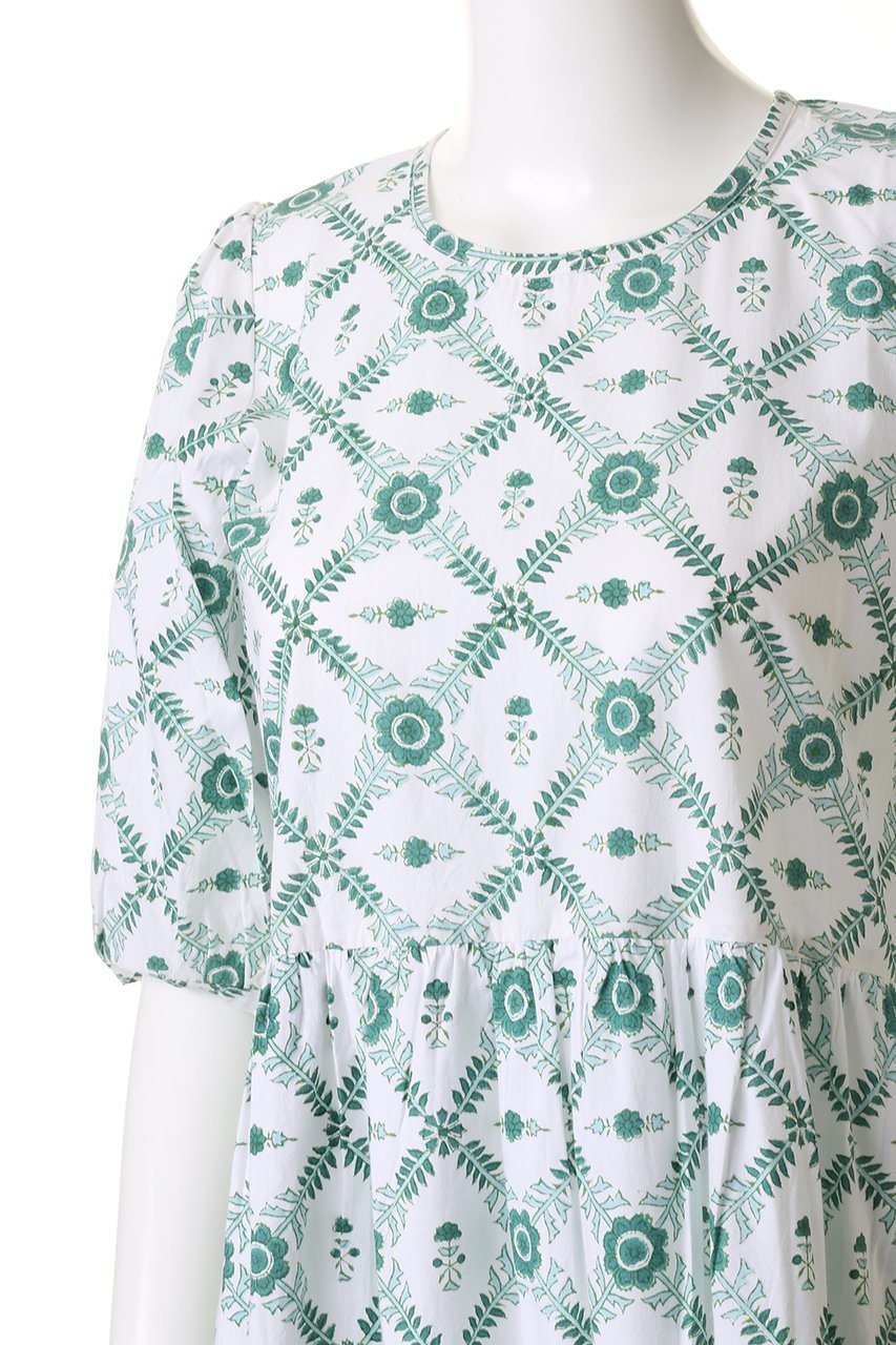 【エスゼット ブロックプリント/SZ Blockprints】のGAIA DRESS CHAKRI ティアードワンピース 人気、トレンドファッション・服の通販 founy(ファニー) 　ファッション　Fashion　レディースファッション　Fashion for Women　ワンピース　Dresses　フォーマル・パーティードレス・結婚式用ドレス　Elegant & Casual Dresses　チュニック　Tunic Tops & Dresses　オリエンタル　Oriental Pattern　チュニック　Tunic, Long Top　ティアードワンピース　Tiered Dress, Flared Dress　プリント　Print, Printed Pattern　リゾート　Resort, Vacation Style　今季　This Season, Current Season　再入荷　Restock / Back in Stock　other-5|ID: prp329100004382952 ipo3291000000032876243