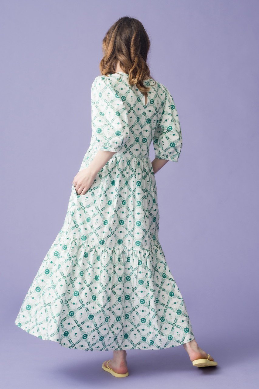 【エスゼット ブロックプリント/SZ Blockprints】のGAIA DRESS CHAKRI ティアードワンピース 人気、トレンドファッション・服の通販 founy(ファニー) 　ファッション　Fashion　レディースファッション　Fashion for Women　ワンピース　Dresses　フォーマル・パーティードレス・結婚式用ドレス　Elegant & Casual Dresses　チュニック　Tunic Tops & Dresses　オリエンタル　Oriental Pattern　チュニック　Tunic, Long Top　ティアードワンピース　Tiered Dress, Flared Dress　プリント　Print, Printed Pattern　リゾート　Resort, Vacation Style　今季　This Season, Current Season　再入荷　Restock / Back in Stock　other-8|ID: prp329100004382952 ipo3291000000032876261
