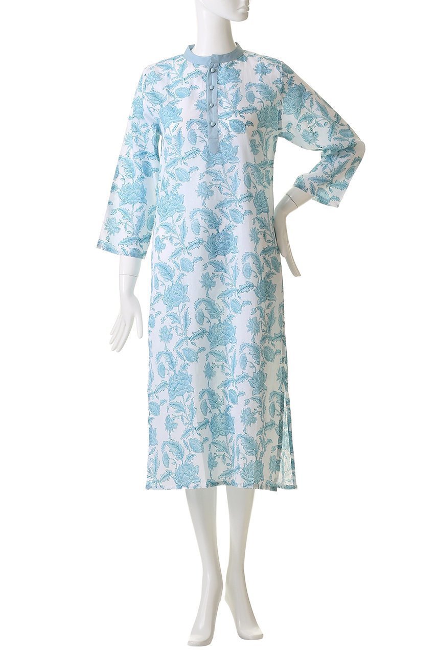 【エスゼット ブロックプリント/SZ Blockprints】のISLE FROCK ISA スタンドカラーカバーアップワンピース 人気、トレンドファッション・服の通販 founy(ファニー) 　ファッション　Fashion　レディースファッション　Fashion for Women　ワンピース　Dresses　チュニック　Tunic Tops & Dresses　クラシカル　Classical, Vintage-Inspired　シューズ　Shoes, Footwear　スタンド　Stand Collar, Upright Stand　チュニック　Tunic, Long Top　夏　Summer　春　Spring　S/S・春夏　SS, Spring/Summer, Warm Season　other-2|ID: prp329100004382953 ipo3291000000032876278