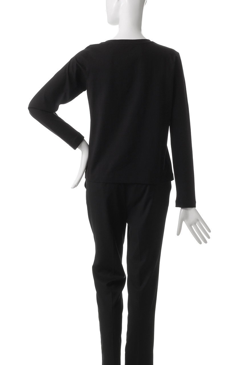 【ミディウミソリッド/MIDIUMISOLID】のasymmetry neck PO.S プルオーバー 人気、トレンドファッション・服の通販 founy(ファニー) 　ファッション　Fashion　レディースファッション　Fashion for Women　トップス・カットソー　Cut & Sew Tops　シャツ・ブラウス・オフィスカジュアル　Elegant Blouses & Button-Ups　ロングTシャツ・Tシャツ　Longline T-Shirts & Tees　カジュアルプルオーバー・ニットトップス　Pullovers & Knit Tops / Casual Pullovers　カットソー・ベーシックTシャツ　Cut-and-Sewn Tops / Stretch Tees & Basics　アシンメトリー　Asymmetrical Style　インナー　Innerwear　コンパクト　Compact, Small Size　スリーブ　Sleeve, Long Sleeve / Short Sleeve　ベーシック　Basic, Essential　ロング　Long, Long-Length　other-4|ID: prp329100004382954 ipo3291000000032876152
