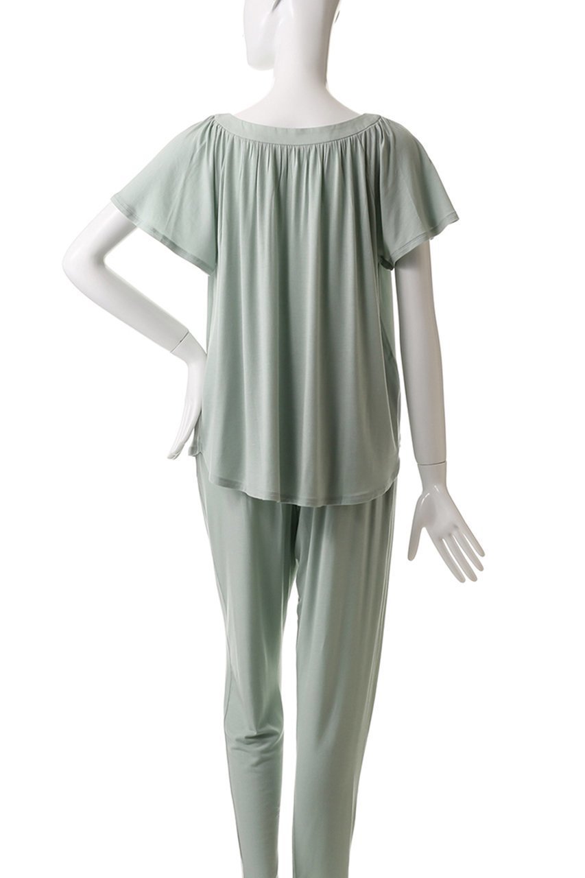 【キッドブルー/KID BLUE】の23レーヨンベア天トップ 人気、トレンドファッション・服の通販 founy(ファニー) 　ファッション　Fashion　レディースファッション　WOMEN　なめらか　Smooth　ギャザー　Gather　パジャマ　Pajamas　フェミニン　Feminine　フレア　Flare　再入荷　Restock/Back In Stock/Re Arrival　夏　Summer　春　Spring　S/S・春夏　Ss・Spring/Summer　other-4|ID: prp329100004382957 ipo3291000000031333648