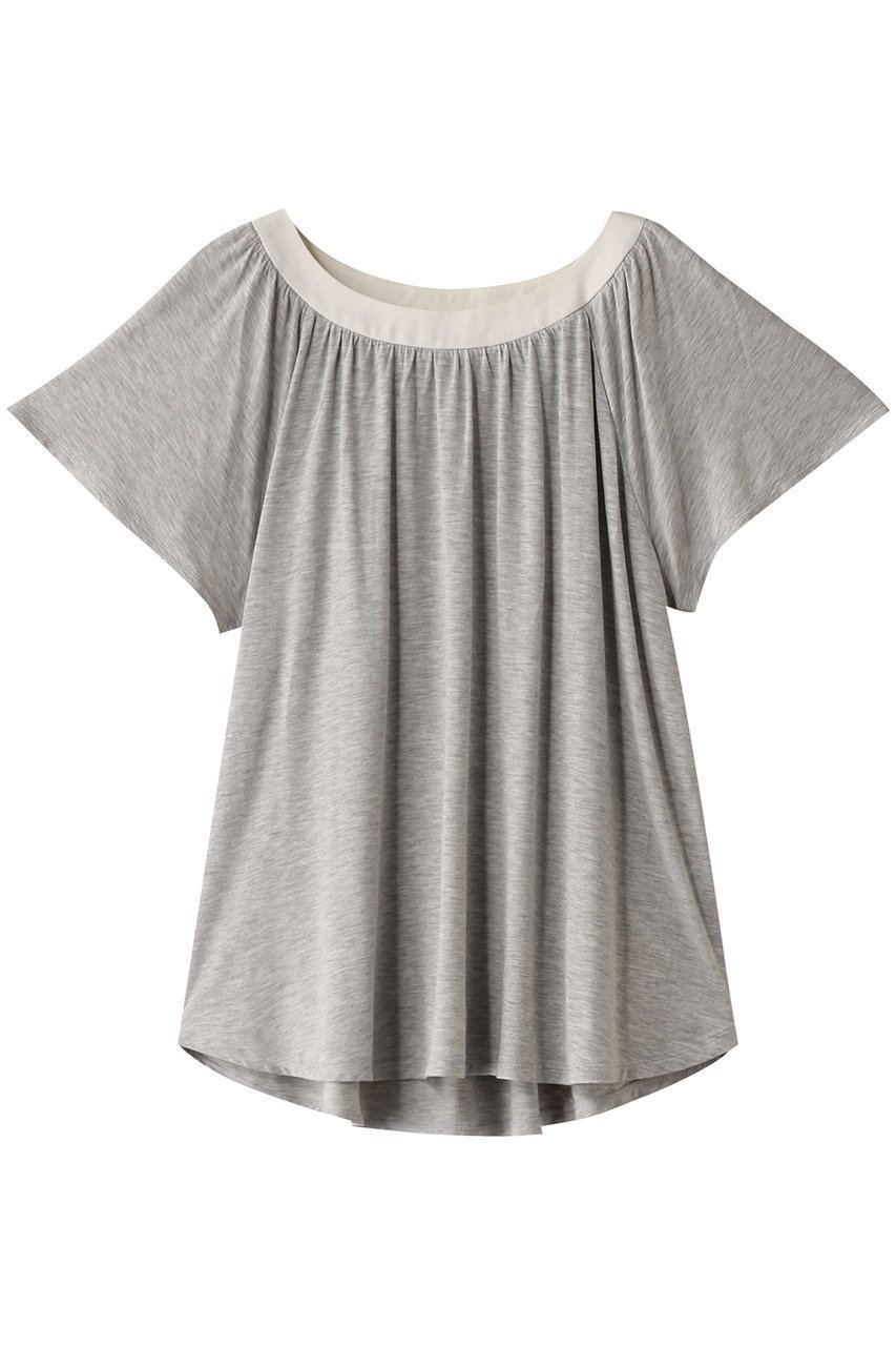【キッドブルー/KID BLUE】の23レーヨンベア天トップ インテリア・キッズ・メンズ・レディースファッション・服の通販 founy(ファニー) 　ファッション　Fashion　レディースファッション　Fashion for Women　なめらか　Smooth, Silky Texture　ギャザー　Gathered, Ruffled　パジャマ　Pajamas, Sleepwear　フェミニン　Feminine, Girly　フレア　Flare, Flared　夏　Summer　春　Spring　S/S・春夏　SS, Spring/Summer, Warm Season　グレー|ID: prp329100004382957 ipo3291000000032833557