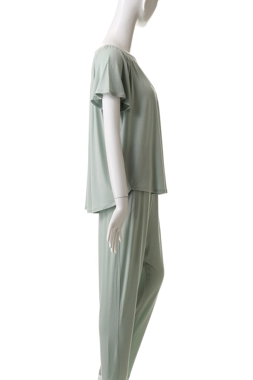 【キッドブルー/KID BLUE】の23レーヨンベア天トップ 人気、トレンドファッション・服の通販 founy(ファニー) 　ファッション　Fashion　レディースファッション　Fashion for Women　なめらか　Smooth, Silky Texture　ギャザー　Gathered, Ruffled　パジャマ　Pajamas, Sleepwear　フェミニン　Feminine, Girly　フレア　Flare, Flared　夏　Summer　春　Spring　S/S・春夏　SS, Spring/Summer, Warm Season　other-3|ID: prp329100004382957 ipo3291000000032833559