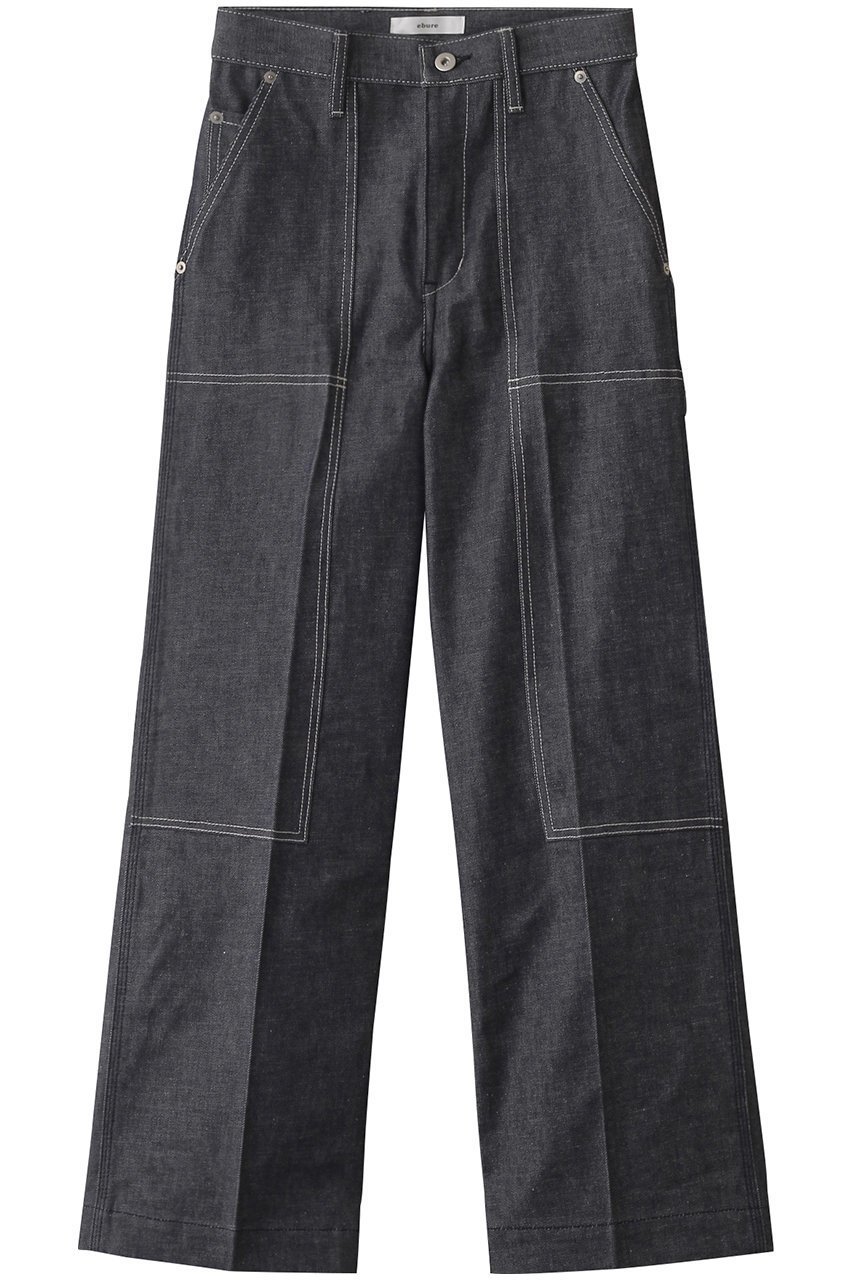 【エブール/ebure】の11.5オンスデニム ペインターパンツ インテリア・キッズ・メンズ・レディースファッション・服の通販 founy(ファニー) 　ファッション　Fashion　レディースファッション　Fashion for Women　パンツ　Pants & Trousers　デニムパンツ・ジーンズ・美脚デニム　Denim Jeans & Pants　インディゴ　Indigo Denim　デニム　Denim, Jeans Material　バランス　Balance, Style Balance　パターン　Pattern, Design Print　パッチ　Patch, Appliqué　ループ　Loop, Loop Knit　インディゴ|ID: prp329100004382966 ipo3291000000032920642