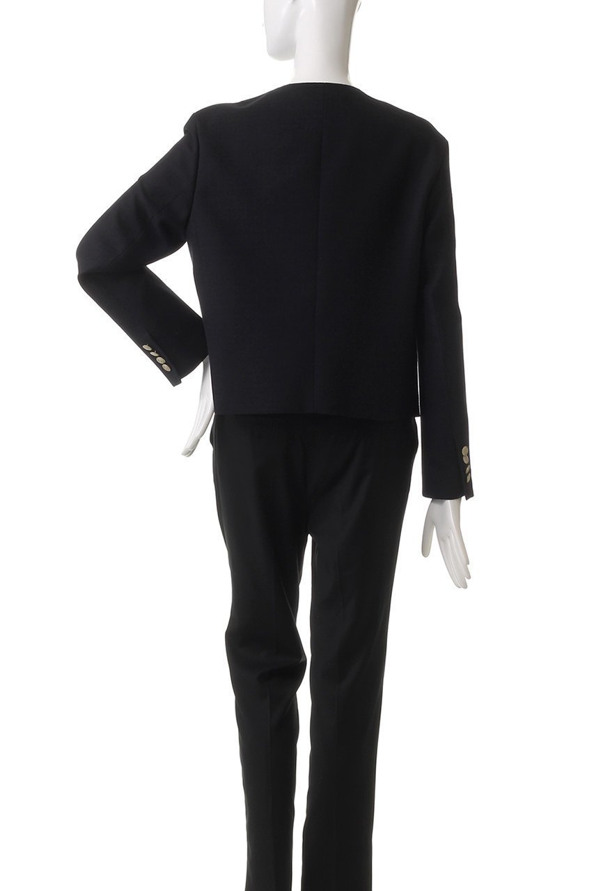 【エブール/ebure】のドライプリペラ ノーカラークロップドジャケット 人気、トレンドファッション・服の通販 founy(ファニー) 　ファッション　Fashion　レディースファッション　Fashion for Women　アウター　Coat / Outerwear Collection　レディースジャケット・軽アウター　Jackets　ジャケット　Jacket, Outerwear　デニム　Denim, Jeans Material　バランス　Balance, Style Balance　エレガント 上品　Elegant　other-4|ID: prp329100004382974 ipo3291000000032965821