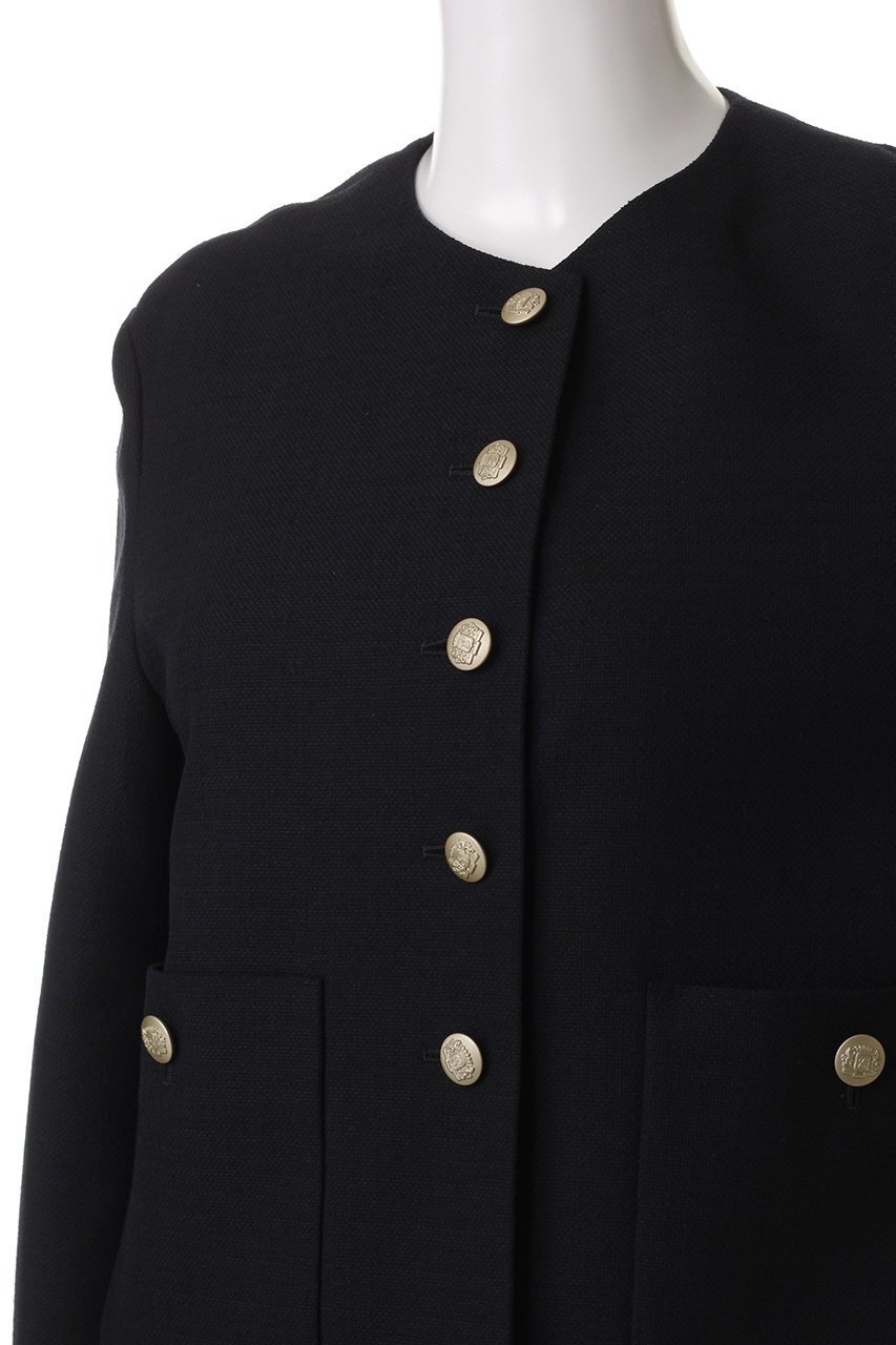 【エブール/ebure】のドライプリペラ ノーカラークロップドジャケット 人気、トレンドファッション・服の通販 founy(ファニー) 　ファッション　Fashion　レディースファッション　Fashion for Women　アウター　Coat / Outerwear Collection　レディースジャケット・軽アウター　Jackets　ジャケット　Jacket, Outerwear　デニム　Denim, Jeans Material　バランス　Balance, Style Balance　エレガント 上品　Elegant　other-5|ID: prp329100004382974 ipo3291000000032965824