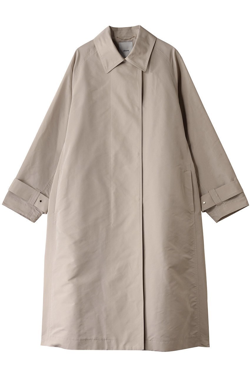 【エブール/ebure】のマイクロタフタ ステンカラーコート インテリア・キッズ・メンズ・レディースファッション・服の通販 founy(ファニー) ファッション Fashion レディースファッション Fashion for Women アウター Coat / Outerwear Collection コート・ロングコート・ピーコート Long Coats, Peacoats & More クラシカル Classical, Vintage-Inspired シンプル Simple, Minimal タフタ Taffeta, Structured Fabric ドット Polka Dot, Dot Pattern ロング Long, Long-Length ライトベージュ|ID: prp329100004382978 ipo3291000000032928159
