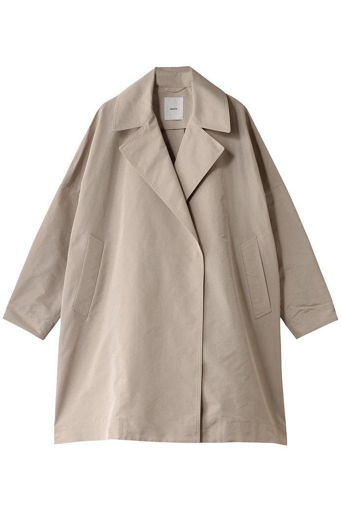 【エブール/ebure】のマイクロタフタ ハーフコート インテリア・キッズ・メンズ・レディースファッション・服の通販 founy(ファニー) https://founy.com/ ファッション Fashion レディースファッション WOMEN アウター Coat Outerwear コート Coats おすすめ Recommend ショート Short スリット Slit タフタ Taffeta トレンチ Trench ハーフ Half |ID: prp329100004382979 ipo3291000000030636400