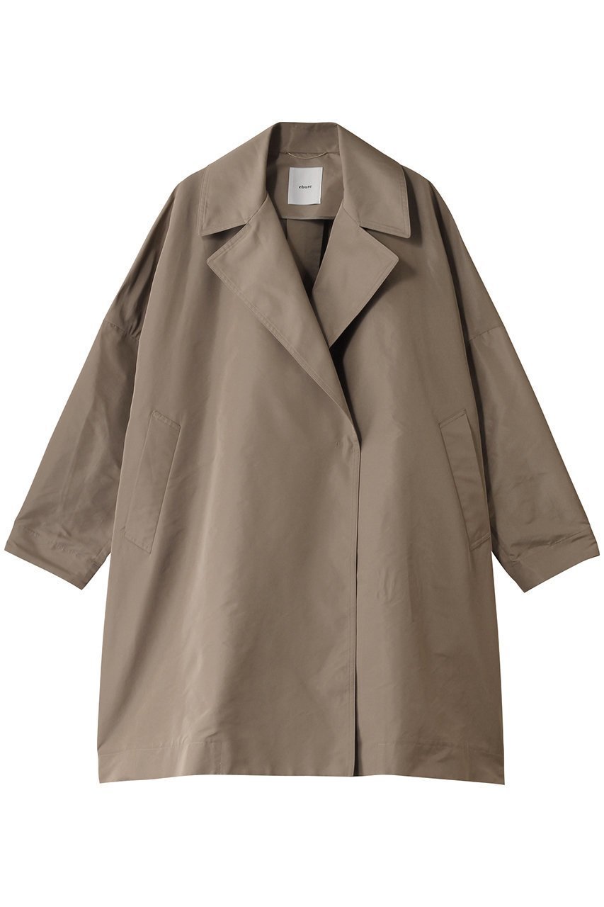 【エブール/ebure】のマイクロタフタ ハーフコート インテリア・キッズ・メンズ・レディースファッション・服の通販 founy(ファニー) ファッション Fashion レディースファッション Fashion for Women アウター Coat / Outerwear Collection コート・ロングコート・ピーコート Long Coats, Peacoats & More おすすめ Recommended / Our Picks ショート Short, Short Length スリット Slit, Slit Detail タフタ Taffeta, Structured Fabric トレンチ Trench, Trench Coat ハーフ Half, Half-Length 再入荷 Restock / Back in Stock ライトブラウン|ID: prp329100004382979 ipo3291000000032928244