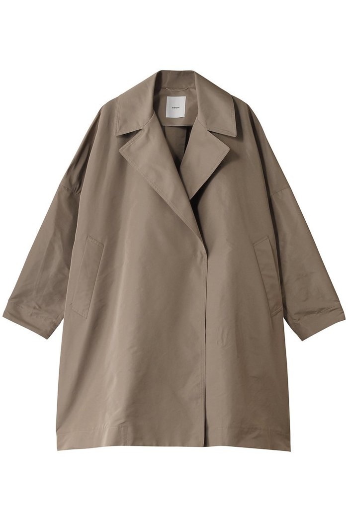 【エブール/ebure】のマイクロタフタ ハーフコート インテリア・キッズ・メンズ・レディースファッション・服の通販 founy(ファニー) https://founy.com/ ファッション Fashion レディースファッション Fashion for Women アウター Coat / Outerwear Collection コート・ロングコート・ピーコート Long Coats, Peacoats & More おすすめ Recommended / Our Picks ショート Short, Short Length スリット Slit, Slit Detail タフタ Taffeta, Structured Fabric トレンチ Trench, Trench Coat ハーフ Half, Half-Length |ID: prp329100004382979 ipo3291000000035720289