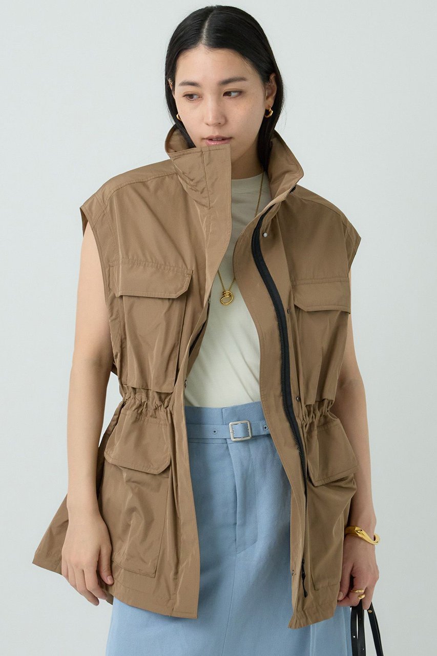 【カオス/Chaos】のGLプリズムライトベスト インテリア・キッズ・メンズ・レディースファッション・服の通販 founy(ファニー) 　ファッション　Fashion　レディースファッション　Ladies' Fashion Online　アウター　Coat Outerwear　ジャケット　Jackets　イタリア　Italy　今季　This Season　軽量　Lightweight　ショート　Short　ジャケット　Jacket　タフタ　Taffeta　ブルゾン　Blouson　ベスト　Vest　ロング　Long　再入荷　Restock/Back In Stock/Re Arrival　キャメル|ID: prp329100004382988 ipo3291000000032629283