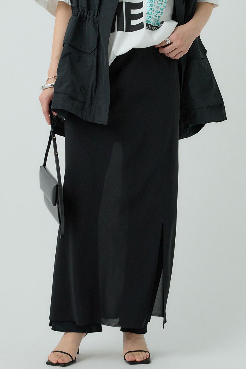 【カオス/Chaos】のトランスカート 人気、トレンドファッション・服の通販 founy(ファニー) 　ファッション　Fashion　レディースファッション　Fashion for Women　スカート　Skirts　ロングスカート　Long Skirts / Maxi & Midi Skirts　おすすめ　Recommended / Our Picks　オーガンジー　Organza Fabric　ストレッチ　Stretch, Stretchy Fabric　タイトスカート　Pencil Skirt, Tight Skirt　ドレープ　Drape, Draping Fabric　ロング　Long, Long-Length　エレガント 上品　Elegant　再入荷　Restock / Back in Stock　other-7|ID: prp329100004382989 ipo3291000000032694128