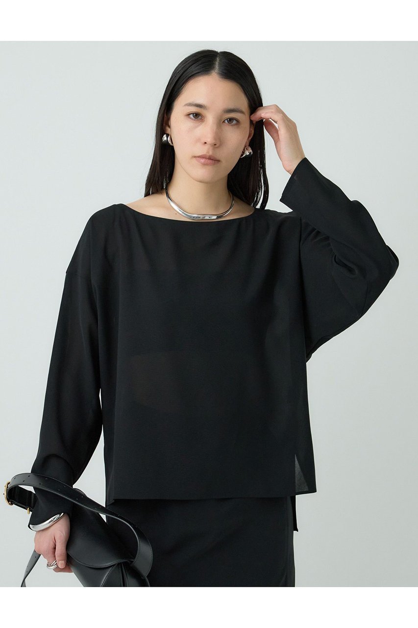 【カオス/Chaos】のトランブラウス 人気、トレンドファッション・服の通販 founy(ファニー) 　ファッション　Fashion　レディースファッション　Fashion for Women　トップス・カットソー　Cut & Sew Tops　シャツ・ブラウス・オフィスカジュアル　Elegant Blouses & Button-Ups　オーガンジー　Organza Fabric　シンプル　Simple, Minimal　ストレッチ　Stretch, Stretchy Fabric　スリーブ　Sleeve, Long Sleeve / Short Sleeve　ドレープ　Drape, Draping Fabric　ボトム　Bottoms, Lower Wear　ロング　Long, Long-Length　エレガント 上品　Elegant　再入荷　Restock / Back in Stock　other-5|ID: prp329100004382990 ipo3291000000035274409