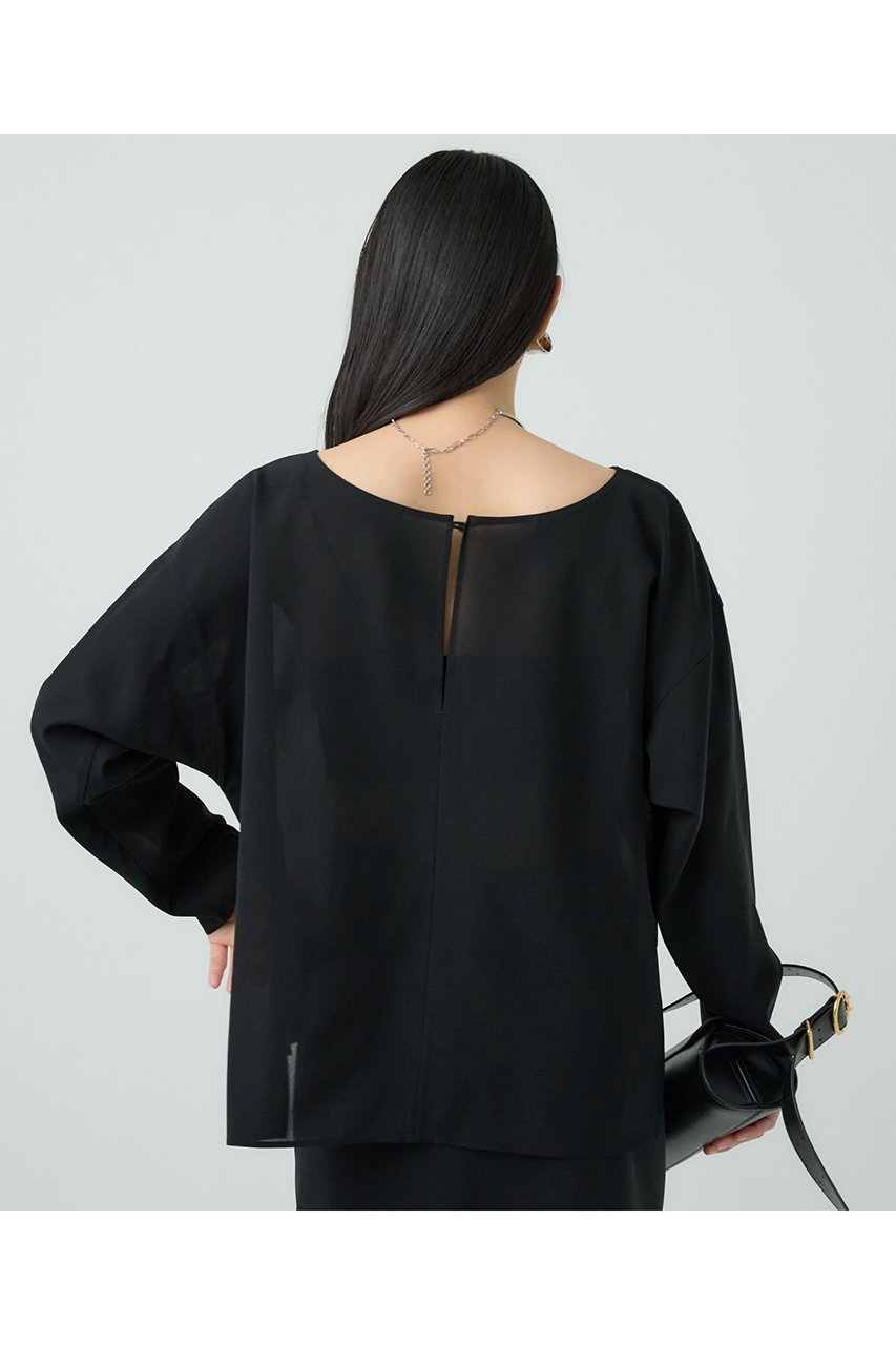 【カオス/Chaos】のトランブラウス 人気、トレンドファッション・服の通販 founy(ファニー) 　ファッション　Fashion　レディースファッション　Fashion for Women　トップス・カットソー　Cut & Sew Tops　シャツ・ブラウス・オフィスカジュアル　Elegant Blouses & Button-Ups　オーガンジー　Organza Fabric　シンプル　Simple, Minimal　ストレッチ　Stretch, Stretchy Fabric　スリーブ　Sleeve, Long Sleeve / Short Sleeve　ドレープ　Drape, Draping Fabric　ボトム　Bottoms, Lower Wear　ロング　Long, Long-Length　エレガント 上品　Elegant　再入荷　Restock / Back in Stock　other-8|ID: prp329100004382990 ipo3291000000035274412