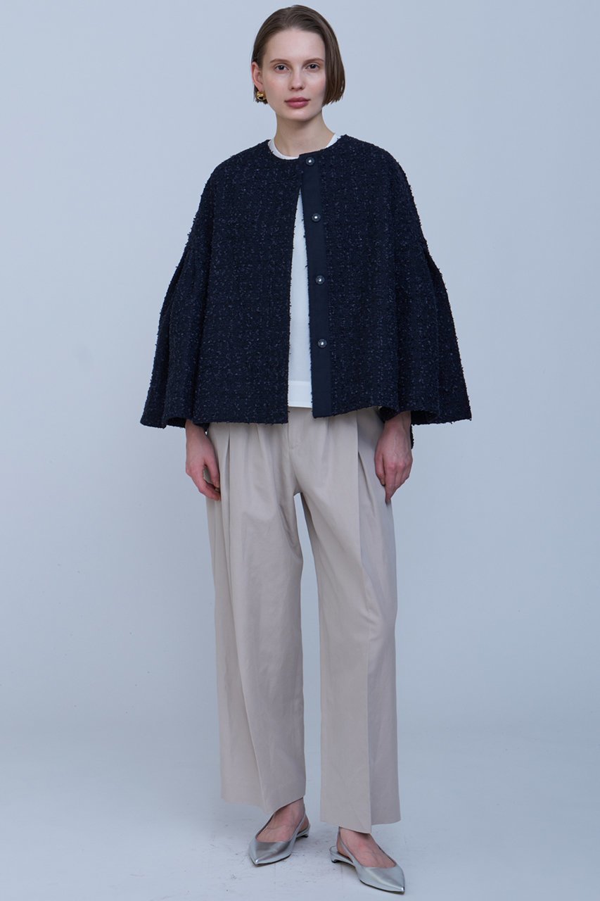 【ハウス オブ ロータス/HOUSE OF LOTUS】のコットンリネンレイヤードタックパンツ 人気、トレンドファッション・服の通販 founy(ファニー) 　ファッション　Fashion　レディースファッション　Fashion for Women　パンツ　Pants & Trousers　ツイル　Twist, Twisted Detail　フィット　Fit, Slim Fit　フォルム　Silhouette, Form　リネン　Linen, Linen Fabric　リラックス　Relax, Relaxed Fit　other-7|ID: prp329100004382995 ipo3291000000032923553