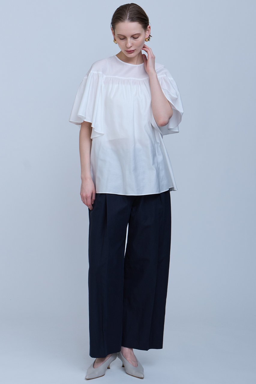 【ハウス オブ ロータス/HOUSE OF LOTUS】のコットンリネンレイヤードタックパンツ 人気、トレンドファッション・服の通販 founy(ファニー) 　ファッション　Fashion　レディースファッション　Fashion for Women　パンツ　Pants & Trousers　ツイル　Twist, Twisted Detail　フィット　Fit, Slim Fit　フォルム　Silhouette, Form　リネン　Linen, Linen Fabric　リラックス　Relax, Relaxed Fit　other-7|ID: prp329100004382995 ipo3291000000034952373