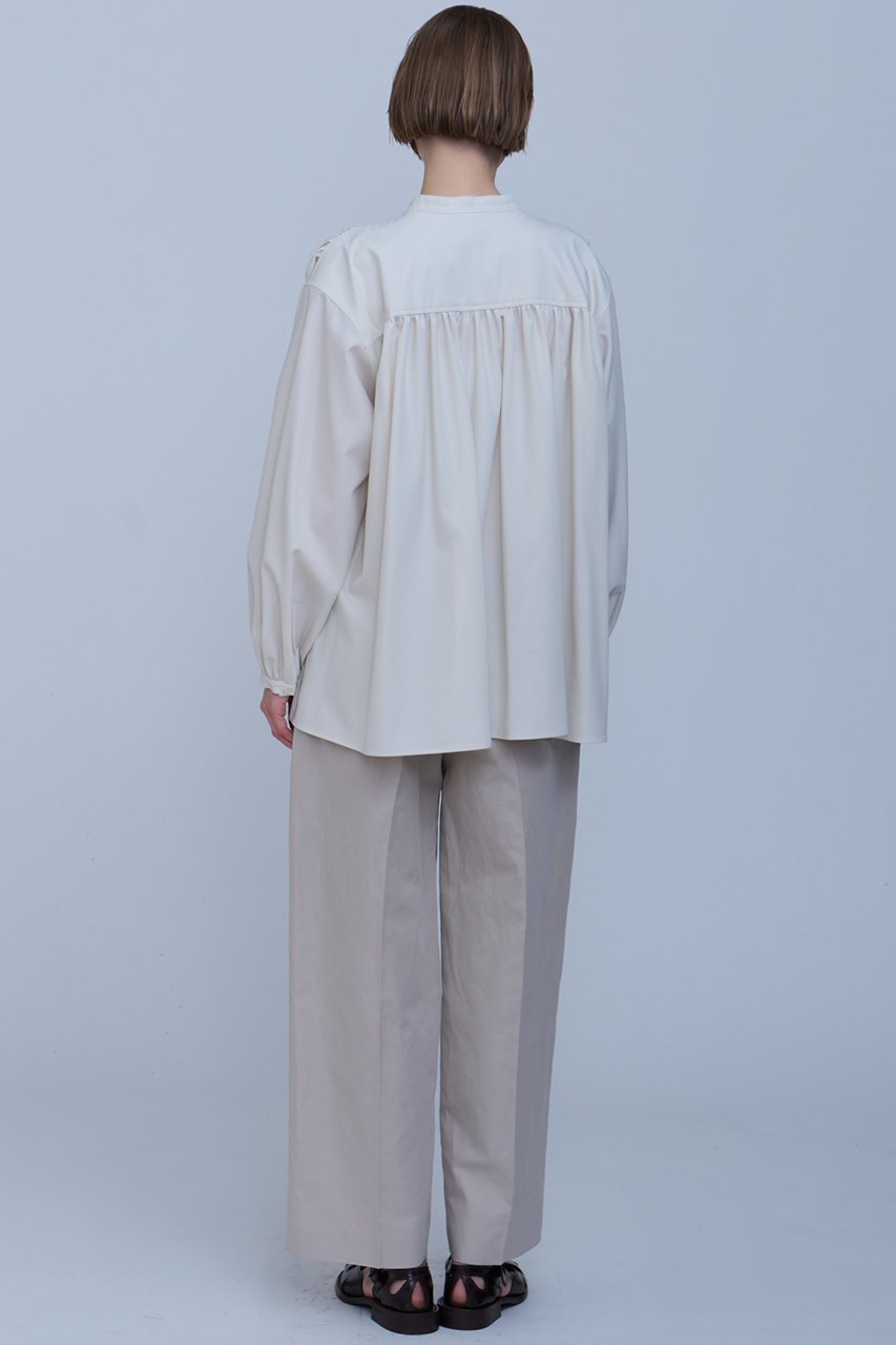 【ハウス オブ ロータス/HOUSE OF LOTUS】のコットンリネンレイヤードタックパンツ 人気、トレンドファッション・服の通販 founy(ファニー) 　ファッション　Fashion　レディースファッション　Fashion for Women　パンツ　Pants & Trousers　ツイル　Twist, Twisted Detail　フィット　Fit, Slim Fit　フォルム　Silhouette, Form　リネン　Linen, Linen Fabric　リラックス　Relax, Relaxed Fit　other-6|ID: prp329100004382995 ipo3291000000035629158