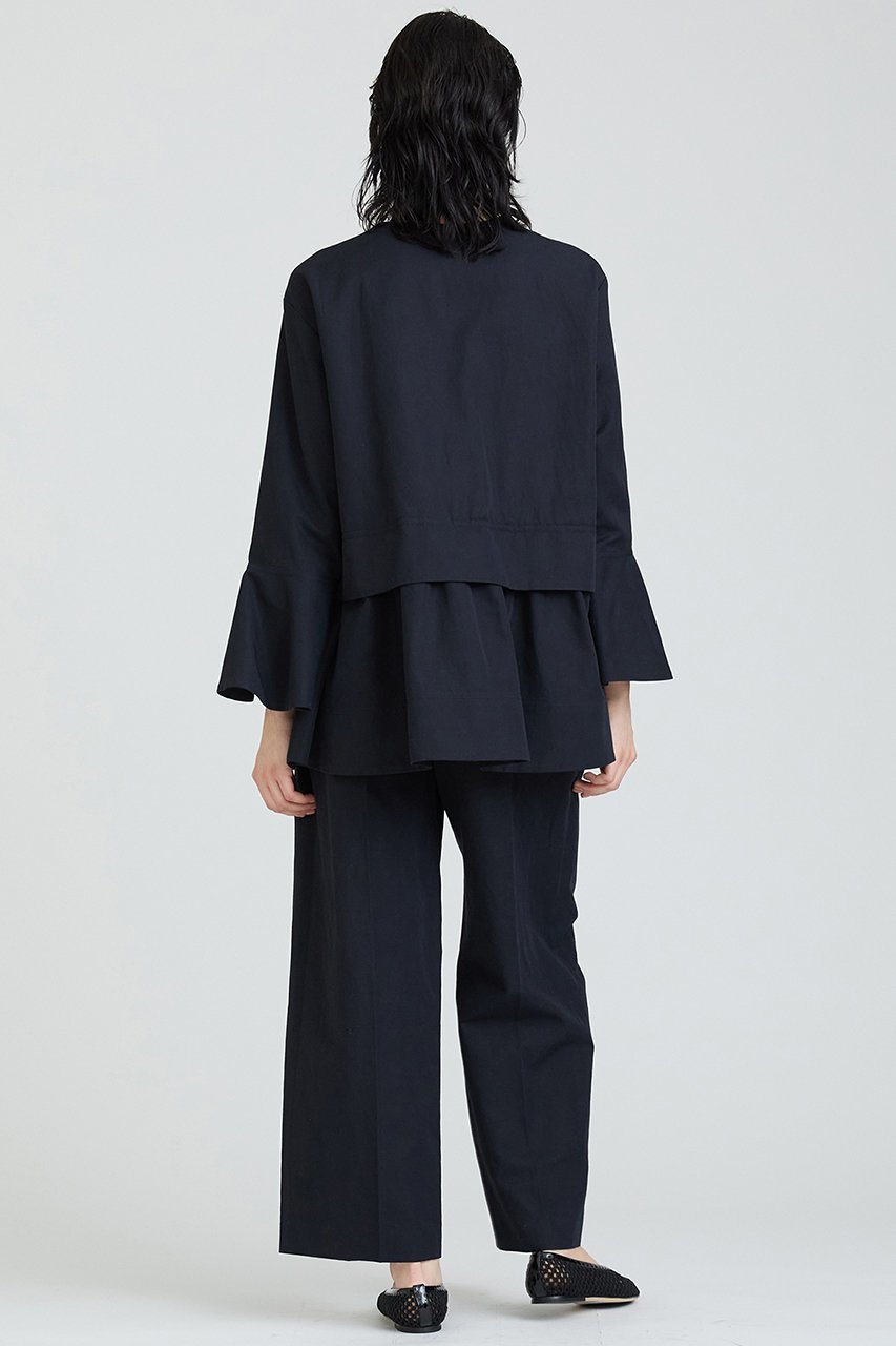 【ハウス オブ ロータス/HOUSE OF LOTUS】のコットンリネンティアードジャケット 人気、トレンドファッション・服の通販 founy(ファニー) 　ファッション　Fashion　レディースファッション　Fashion for Women　アウター　Coat / Outerwear Collection　レディースジャケット・軽アウター　Jackets　エレガント 上品　Elegant　カフス　Cuff Design　ジャケット　Jacket, Outerwear　ツイル　Twist, Twisted Detail　ティアード　Tiered, Tiered Style　フェミニン　Feminine, Girly　フレア　Flare, Flared　ヘムライン　Hemline, Bottom Cut　リネン　Linen, Linen Fabric　other-5|ID: prp329100004382996 ipo3291000000032786527