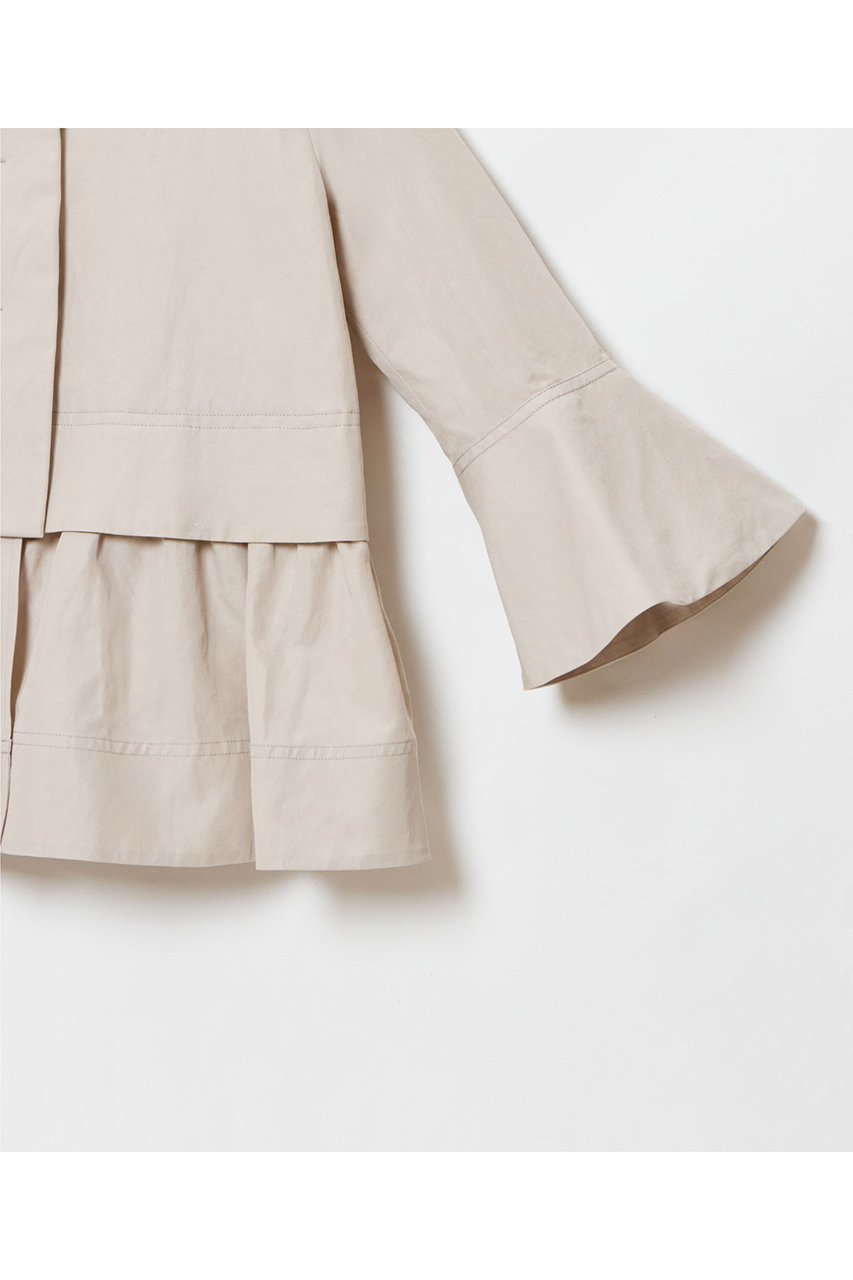 【ハウス オブ ロータス/HOUSE OF LOTUS】のコットンリネンティアードジャケット 人気、トレンドファッション・服の通販 founy(ファニー) 　ファッション　Fashion　レディースファッション　Fashion for Women　アウター　Coat / Outerwear Collection　レディースジャケット・軽アウター　Jackets　エレガント 上品　Elegant　カフス　Cuff Design　ジャケット　Jacket, Outerwear　ツイル　Twist, Twisted Detail　ティアード　Tiered, Tiered Style　フェミニン　Feminine, Girly　フレア　Flare, Flared　ヘムライン　Hemline, Bottom Cut　リネン　Linen, Linen Fabric　other-4|ID: prp329100004382996 ipo3291000000034956250