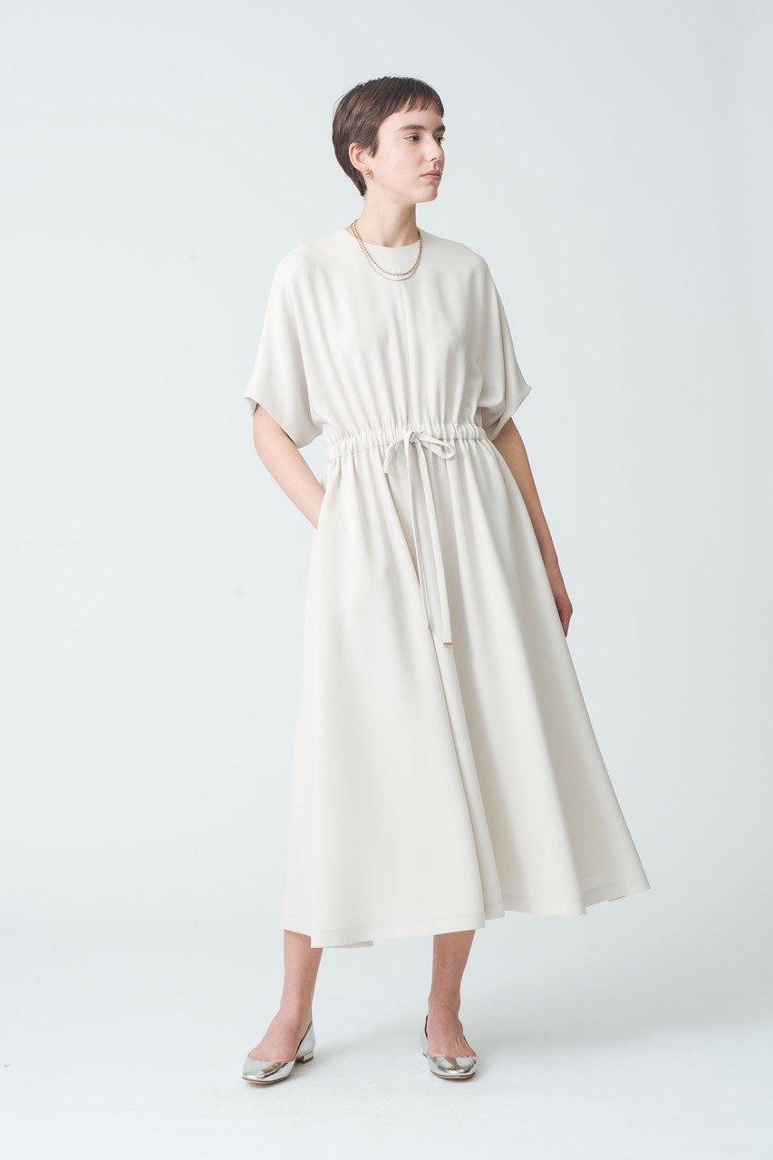 【エブール/ebure】のトリアセダブルクロス ウォッシャブルフレアワンピース 人気、トレンドファッション・服の通販 founy(ファニー) 　ファッション　Fashion　レディースファッション　Fashion for Women　ワンピース　Dresses　チュニック　Tunic Tops & Dresses　エアリー　Airy Texture　オケージョン　Occasion Wear　ダブル　Double, Double-Breasted　チュニック　Tunic, Long Top　フレア　Flare, Flared　再入荷　Restock / Back in Stock　other-6|ID: prp329100004382999 ipo3291000000036885101