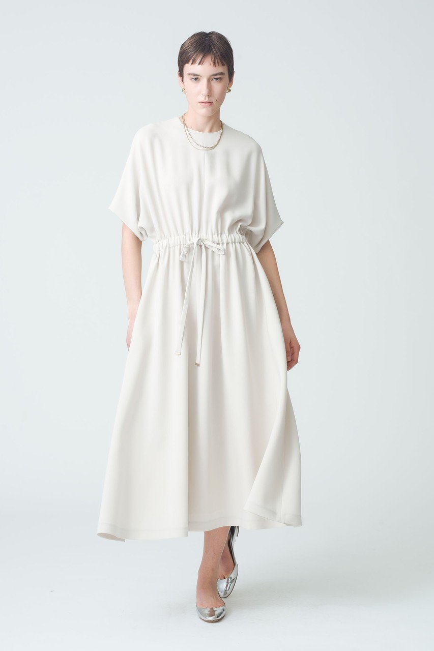 【エブール/ebure】のトリアセダブルクロス ウォッシャブルフレアワンピース 人気、トレンドファッション・服の通販 founy(ファニー) 　ファッション　Fashion　レディースファッション　Fashion for Women　ワンピース　Dresses　チュニック　Tunic Tops & Dresses　エアリー　Airy Texture　オケージョン　Occasion Wear　ダブル　Double, Double-Breasted　チュニック　Tunic, Long Top　フレア　Flare, Flared　再入荷　Restock / Back in Stock　other-8|ID: prp329100004382999 ipo3291000000036885103