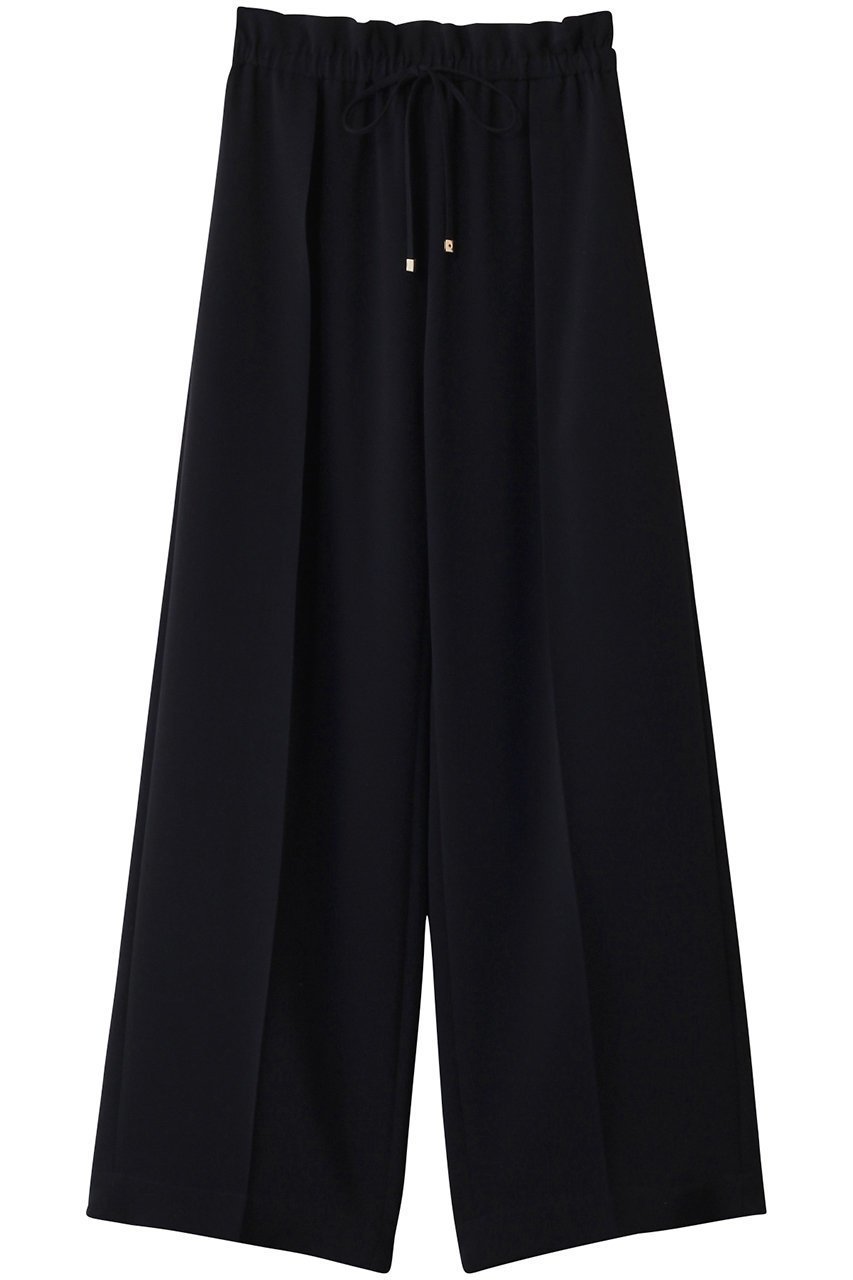 【エブール/ebure】のトリアセダブルクロス ウォッシャブルイージーワイドストレートパンツ インテリア・キッズ・メンズ・レディースファッション・服の通販 founy(ファニー) 　ファッション　Fashion　レディースファッション　Fashion for Women　パンツ　Pants & Trousers　エアリー　Airy Texture　ストレート　Straight, Straight Cut　スニーカー　Sneakers, Trainers　センター　Center, Center Line　ダブル　Double, Double-Breasted　リラックス　Relax, Relaxed Fit　ワイド　Wide, Wide Fit　再入荷　Restock / Back in Stock　ネイビー|ID: prp329100004383000 ipo3291000000035338076