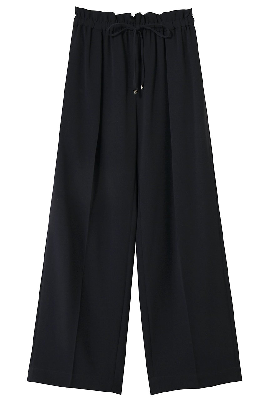 【エブール/ebure】のトリアセダブルクロス ウォッシャブルイージーワイドストレートパンツ インテリア・キッズ・メンズ・レディースファッション・服の通販 founy(ファニー) 　ファッション　Fashion　レディースファッション　Fashion for Women　パンツ　Pants & Trousers　エアリー　Airy Texture　ストレート　Straight, Straight Cut　スニーカー　Sneakers, Trainers　センター　Center, Center Line　ダブル　Double, Double-Breasted　リラックス　Relax, Relaxed Fit　ワイド　Wide, Wide Fit　ネイビー|ID: prp329100004383000 ipo3291000000036113141