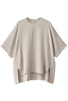 【エブール/ebure】のトリアセダブルクロス ウォッシャブルTブラウス 人気、トレンドファッション・服の通販 founy(ファニー) ファッション Fashion レディースファッション Fashion for Women トップス・カットソー Cut & Sew Tops シャツ・ブラウス・オフィスカジュアル Elegant Blouses & Button-Ups ウォッシャブル Machine Washable エアリー Airy Texture カッティング Cutting Detail ショート Short, Short Length スリット Slit, Slit Detail スリーブ Sleeve, Long Sleeve / Short Sleeve ダブル Double, Double-Breasted トレンド Trend, Trending Now フロント Front, Front Design リラックス Relax, Relaxed Fit 再入荷 Restock / Back in Stock 半袖 Short Sleeve, Half Sleeve |ID:prp329100004383001