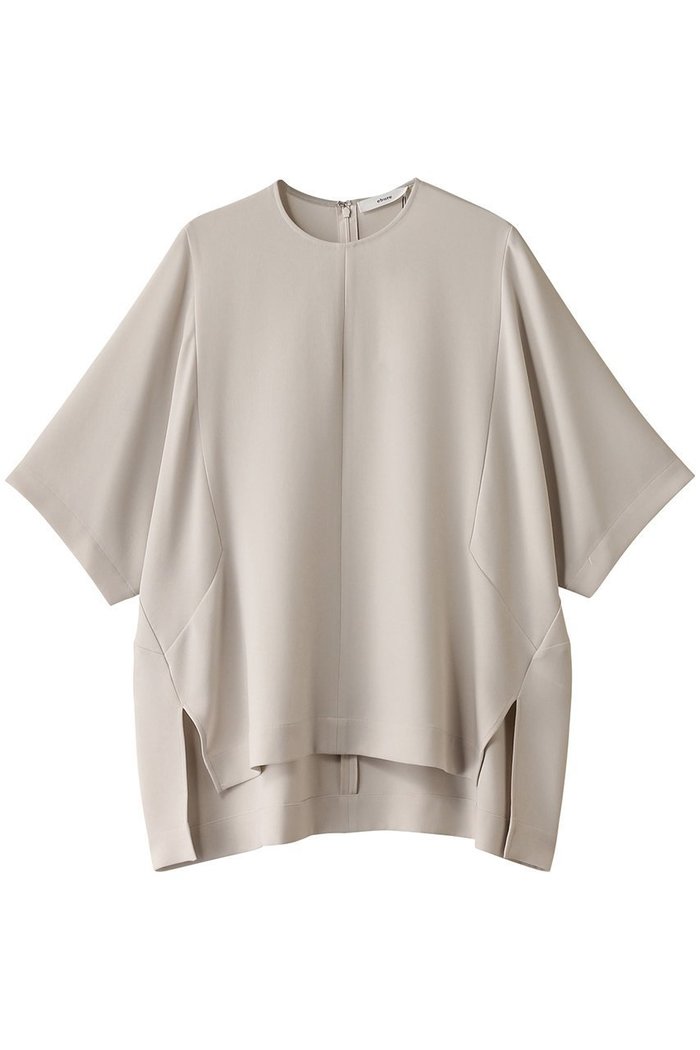 【エブール/ebure】のトリアセダブルクロス ウォッシャブルTブラウス インテリア・キッズ・メンズ・レディースファッション・服の通販 founy(ファニー) https://founy.com/ ファッション Fashion レディースファッション Fashion for Women トップス・カットソー Cut & Sew Tops シャツ・ブラウス・オフィスカジュアル Elegant Blouses & Button-Ups ウォッシャブル Machine Washable エアリー Airy Texture カッティング Cutting Detail ショート Short, Short Length スリット Slit, Slit Detail スリーブ Sleeve, Long Sleeve / Short Sleeve ダブル Double, Double-Breasted トレンド Trend, Trending Now フロント Front, Front Design リラックス Relax, Relaxed Fit 半袖 Short Sleeve, Half Sleeve |ID: prp329100004383001 ipo3291000000035753489