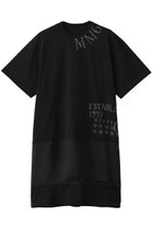 【エムエム6 メゾン マルタン マルジェラ/MM6 Maison Martin Margiela】のロゴドレス 人気、トレンドファッション・服の通販 founy(ファニー) ファッション Fashion レディースファッション Fashion for Women ワンピース Dresses フォーマル・パーティードレス・結婚式用ドレス Elegant & Casual Dresses チュニック Tunic Tops & Dresses スタイリッシュ Stylish, Fashionable スリーブ Sleeve, Long Sleeve / Short Sleeve チュニック Tunic, Long Top ドレス Dress, One-Piece ハーフ Half, Half-Length プリント Print, Printed Pattern 夏 Summer 春 Spring S/S・春夏 SS, Spring/Summer, Warm Season thumbnail ブラック|ID: prp329100004383010 ipo3291000000033245647
