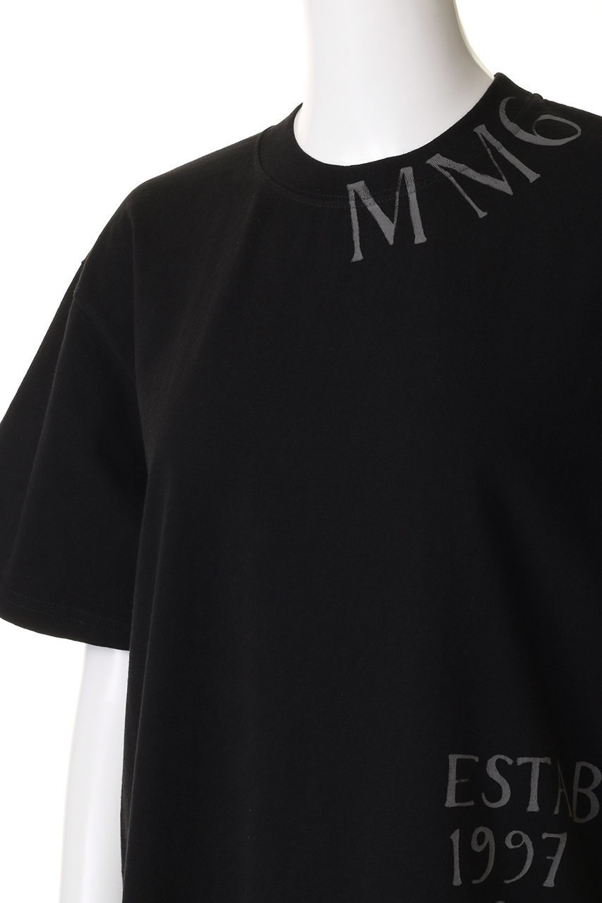 【エムエム6 メゾン マルタン マルジェラ/MM6 Maison Martin Margiela】のロゴドレス 人気、トレンドファッション・服の通販 founy(ファニー) 　ファッション　Fashion　レディースファッション　Fashion for Women　ワンピース　Dresses　フォーマル・パーティードレス・結婚式用ドレス　Elegant & Casual Dresses　チュニック　Tunic Tops & Dresses　スタイリッシュ　Stylish, Fashionable　スリーブ　Sleeve, Long Sleeve / Short Sleeve　チュニック　Tunic, Long Top　ドレス　Dress, One-Piece　ハーフ　Half, Half-Length　プリント　Print, Printed Pattern　夏　Summer　春　Spring　S/S・春夏　SS, Spring/Summer, Warm Season　other-5|ID: prp329100004383010 ipo3291000000033245651