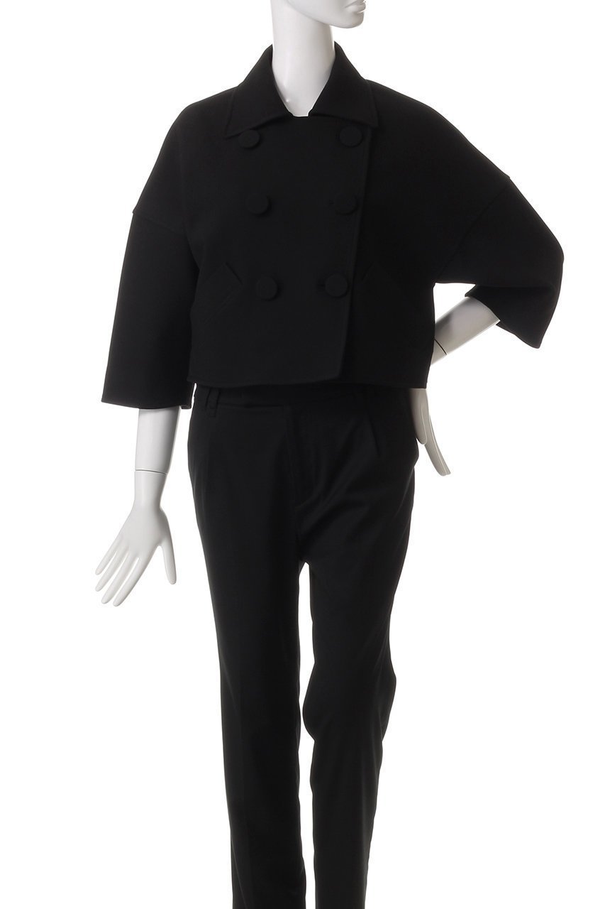 【ヌメロ ヴェントゥーノ/N°21】のクロップドジャケット 人気、トレンドファッション・服の通販 founy(ファニー) 　ファッション　Fashion　レディースファッション　WOMEN　アウター　Coat Outerwear　ジャケット　Jackets　ジャケット　Jacket　トレンド　Trend　ボトム　Bottom　ワイド　Wide　other-2|ID: prp329100004383011 ipo3291000000031333966
