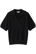 【デミーリー/DEMYLEE】のALEXA ファインピマコットン ポロカラーニットプルオーバー ブラック|ID: prp329100004383021 ipo3291000000035787921