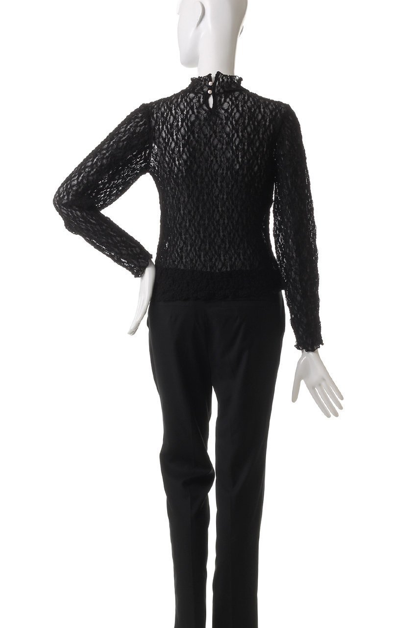 【アルアバイル/allureville】の【Loulou Willoughby】リンクルフラワープルオーバー 人気、トレンドファッション・服の通販 founy(ファニー) 　ファッション　Fashion　レディースファッション　Fashion for Women　トップス・カットソー　Cut & Sew Tops　シャツ・ブラウス・オフィスカジュアル　Elegant Blouses & Button-Ups　ロングTシャツ・Tシャツ　Longline T-Shirts & Tees　カジュアルプルオーバー・ニットトップス　Pullovers & Knit Tops / Casual Pullovers　カットソー・ベーシックTシャツ　Cut-and-Sewn Tops / Stretch Tees & Basics　インナー　Innerwear　オケージョン　Occasion Wear　シンプル　Simple, Minimal　スリーブ　Sleeve, Long Sleeve / Short Sleeve　デニム　Denim, Jeans Material　ビスチェ　Bustier, Corset Top　フォルム　Silhouette, Form　フラワー　Flower, Floral　モチーフ　Motif, Design Theme　レース　Lace, Lace Fabric　ロング　Long, Long-Length　other-4|ID: prp329100004383029 ipo3291000000032876406