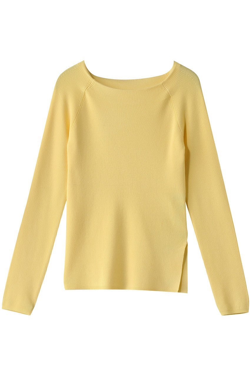 【アルアバイル/allureville】の2WAY NCサイドスリットプルオーバー インテリア・キッズ・メンズ・レディースファッション・服の通販 founy(ファニー) 　ファッション　Fashion　レディースファッション　Fashion for Women　トップス・カットソー　Cut & Sew Tops　ニット　Knit Tops & Sweaters　カジュアルプルオーバー・ニットトップス　Pullovers & Knit Tops / Casual Pullovers　おすすめ　Recommended / Our Picks　インナー　Innerwear　キャミワンピース　Cami Dress, Slip Dress　サロペット　Overalls, Salopette　ジャケット　Jacket, Outerwear　スリット　Slit, Slit Detail　ライトイエロー|ID: prp329100004383030 ipo3291000000035721739