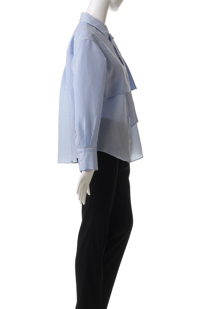【アルアバイル/allureville】のタイディティールストライプシャツ 人気、トレンドファッション・服の通販 founy(ファニー) 　ファッション　Fashion　レディースファッション　WOMEN　トップス・カットソー　Tops/Tshirt　シャツ/ブラウス　Shirts/Blouses　おすすめ　Recommend　なめらか　Smooth　クール　Cool　ストライプ　Stripe　スリーブ　Sleeve　ビジネス 仕事 通勤　Business　ロング　Long　エレガント 上品　Elegant　other-3|ID: prp329100004383031 ipo3291000000031334072