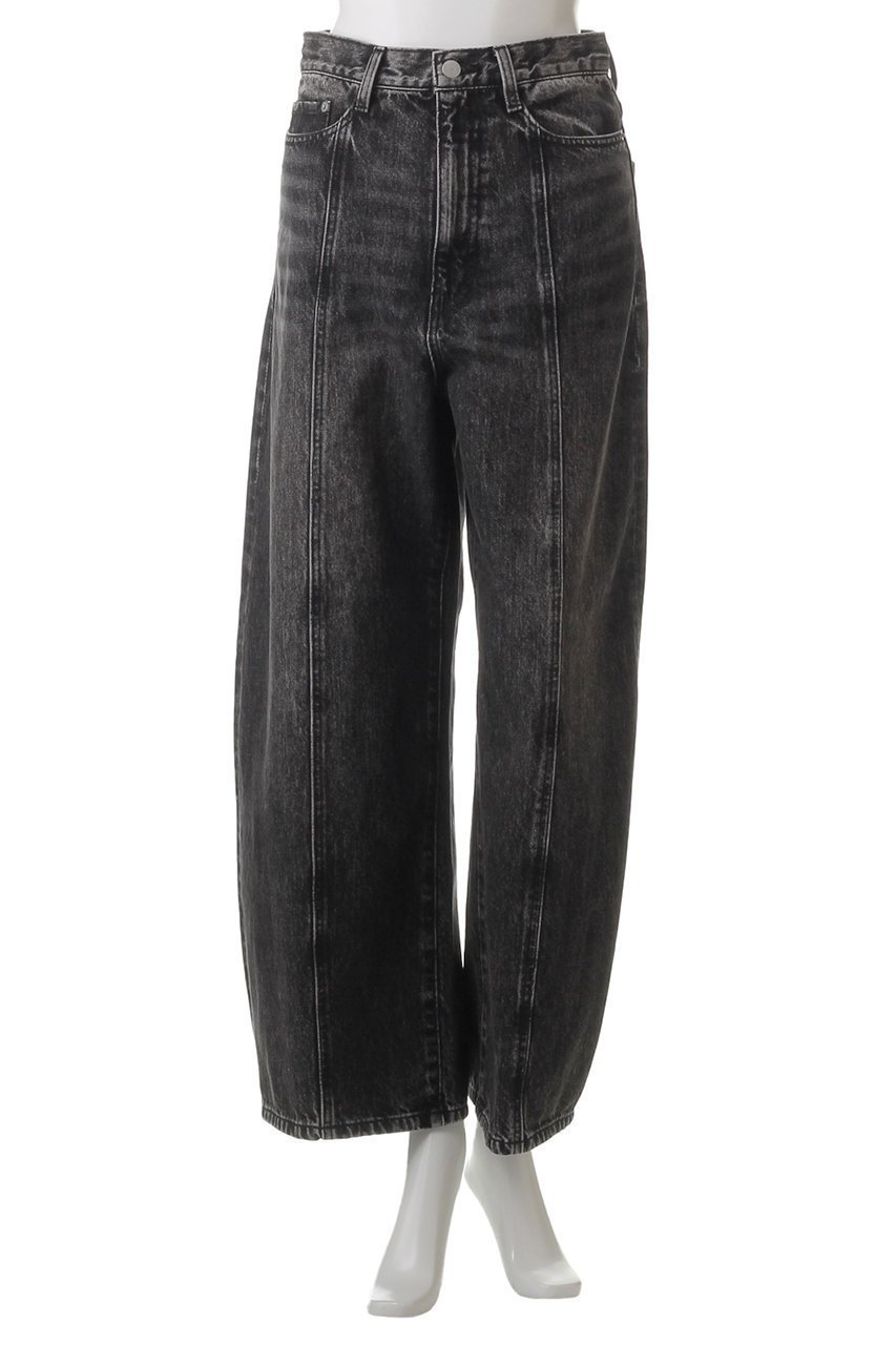 【アルアバイル/allureville】のラインデニムPT A 人気、トレンドファッション・服の通販 founy(ファニー) 　ファッション　Fashion　レディースファッション　Fashion for Women　パンツ　Pants & Trousers　デニムパンツ・ジーンズ・美脚デニム　Denim Jeans & Pants　シアー　Sheer, See-Through　センター　Center, Center Line　ダメージ　Distressed, Destroyed　デニム　Denim, Jeans Material　リラックス　Relax, Relaxed Fit　レース　Lace, Lace Fabric　定番　Standard, Basic Item　other-2|ID: prp329100004383032 ipo3291000000032902000