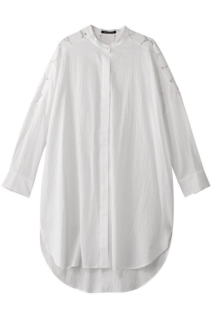 【ミズイロ インド/mizuiro ind】のlace mix stand collar shirt OP ワンピース インテリア・キッズ・メンズ・レディースファッション・服の通販 founy(ファニー) https://founy.com/ ファッション Fashion レディースファッション Fashion for Women ワンピース Dresses チュニック Tunic Tops & Dresses スタンド Stand Collar, Upright Stand スリーブ Sleeve, Long Sleeve / Short Sleeve チュニック Tunic, Long Top フェミニン Feminine, Girly レース Lace, Lace Fabric ロング Long, Long-Length 夏 Summer 春 Spring S/S・春夏 SS, Spring/Summer, Warm Season |ID: prp329100004383034 ipo3291000000032876933