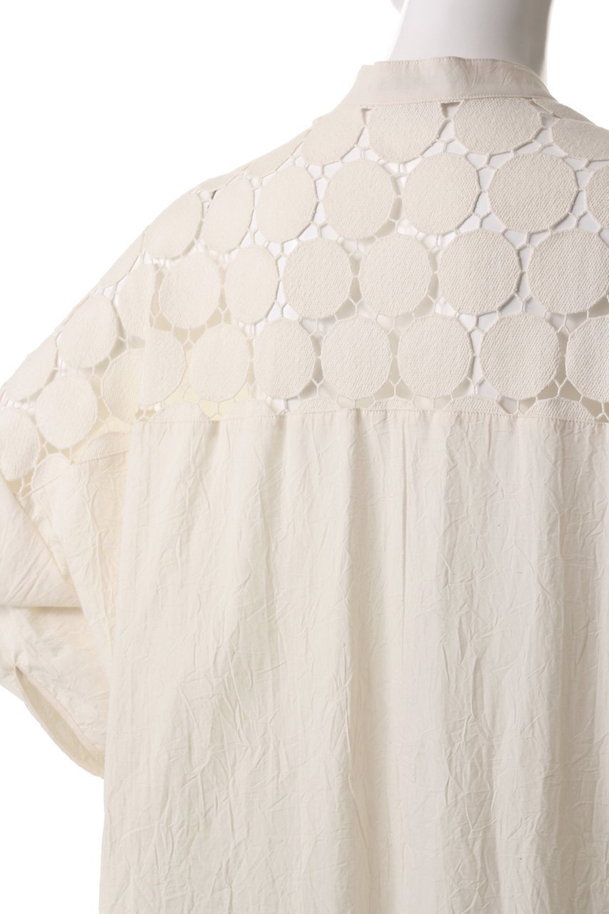 【ミズイロ インド/mizuiro ind】のlace mix stand collar shirt OP ワンピース 人気、トレンドファッション・服の通販 founy(ファニー) 　ファッション　Fashion　レディースファッション　Fashion for Women　ワンピース　Dresses　チュニック　Tunic Tops & Dresses　スタンド　Stand Collar, Upright Stand　スリーブ　Sleeve, Long Sleeve / Short Sleeve　チュニック　Tunic, Long Top　フェミニン　Feminine, Girly　レース　Lace, Lace Fabric　ロング　Long, Long-Length　夏　Summer　春　Spring　S/S・春夏　SS, Spring/Summer, Warm Season　other-5|ID: prp329100004383034 ipo3291000000032876971