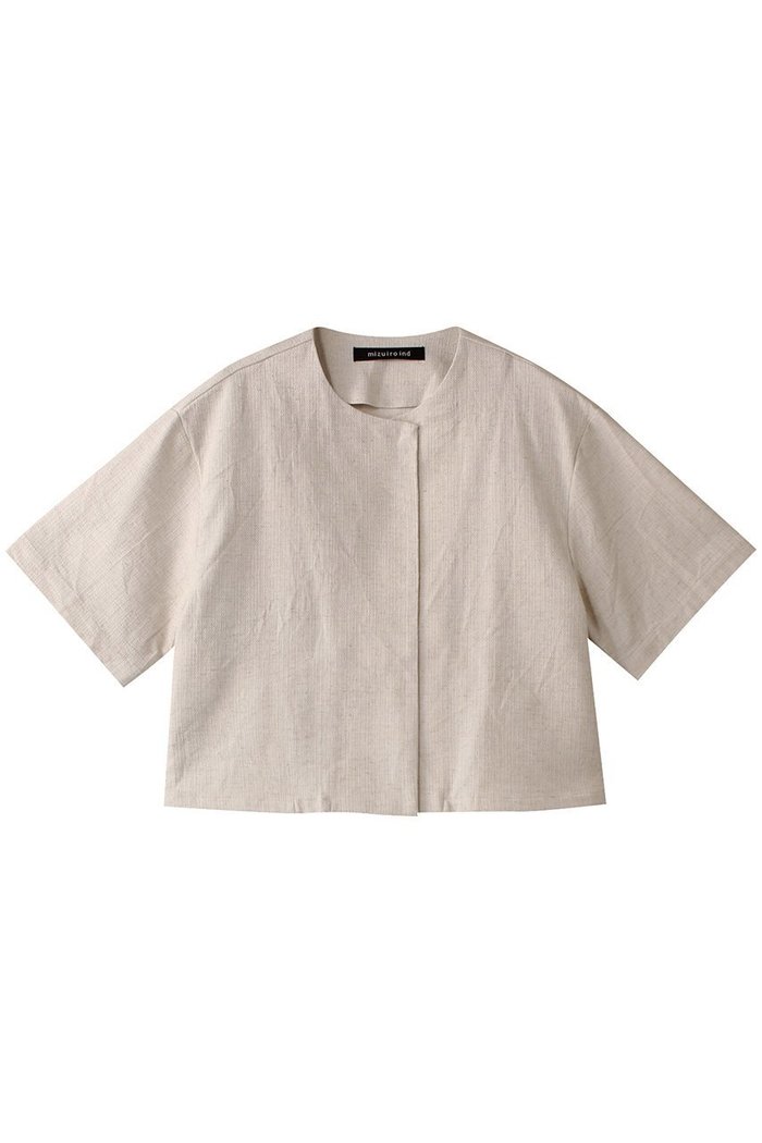 【ミズイロ インド/mizuiro ind】のcrew neck short C/D カーディガン インテリア・キッズ・メンズ・レディースファッション・服の通販 founy(ファニー) https://founy.com/ ファッション Fashion レディースファッション WOMEN トップス・カットソー Tops/Tshirt ニット Knit Tops カーディガン Cardigans カーディガン Cardigan ショート Short リネン Linen |ID: prp329100004383036 ipo3291000000030636571
