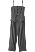 【エリオポール/heliopole】のジャンプスーツ(コンビネゾン) 人気、トレンドファッション・服の通販 founy(ファニー) ファッション Fashion レディースファッション Fashion for Women パンツ Pants & Trousers インナー Innerwear キャミソール Camisole, Spaghetti Strap Top コンビネゾン Jumpsuit, All-in-One スーツ Suit, Formalwear ドッキング Docking, Mixed Material マニッシュ Mannish, Boyish ロング Long, Long-Length thumbnail グレー|ID: prp329100004383040 ipo3291000000035055749