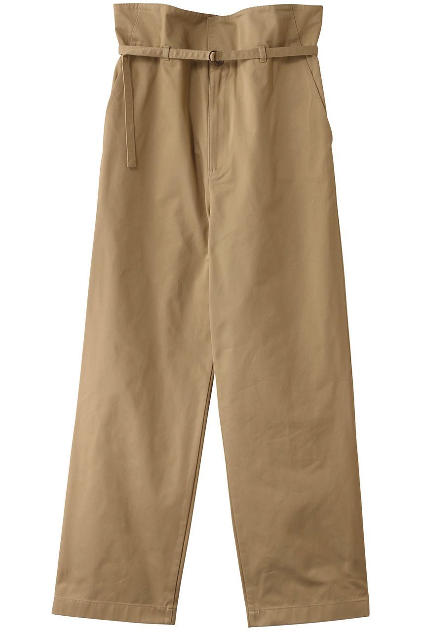 【エリオポール/heliopole】のターンバックパンツ インテリア・キッズ・メンズ・レディースファッション・服の通販 founy(ファニー) 　ファッション　Fashion　レディースファッション　Fashion for Women　パンツ　Pants & Trousers　バッグ　Bags　ストレート　Straight, Straight Cut　ロング　Long, Long-Length　再入荷　Restock / Back in Stock　ベージュ|ID: prp329100004383041 ipo3291000000032907816