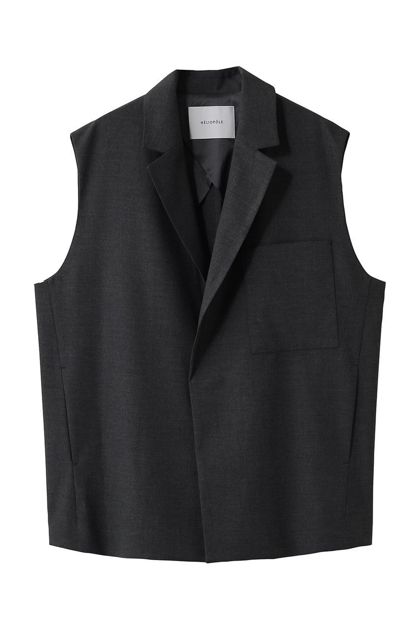 【エリオポール/heliopole】のthe ELLISON ベスト インテリア・キッズ・メンズ・レディースファッション・服の通販 founy(ファニー) 　ファッション　Fashion　レディースファッション　Fashion for Women　アウター　Coat / Outerwear Collection　レディースジャケット・軽アウター　Jackets　カットソー　Cut and Sewn Top　ジャケット　Jacket, Outerwear　ベスト　Vest, Waistcoat　夏　Summer　定番　Standard, Basic Item　春　Spring　S/S・春夏　SS, Spring/Summer, Warm Season　チャコールグレー|ID: prp329100004383042 ipo3291000000036006485