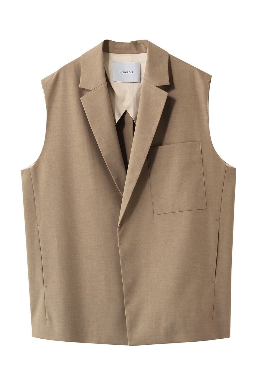 【エリオポール/heliopole】のthe ELLISON ベスト インテリア・キッズ・メンズ・レディースファッション・服の通販 founy(ファニー) 　ファッション　Fashion　レディースファッション　Fashion for Women　アウター　Coat / Outerwear Collection　レディースジャケット・軽アウター　Jackets　カットソー　Cut and Sewn Top　ジャケット　Jacket, Outerwear　ベスト　Vest, Waistcoat　夏　Summer　定番　Standard, Basic Item　春　Spring　S/S・春夏　SS, Spring/Summer, Warm Season　ベージュ|ID: prp329100004383042 ipo3291000000036006487