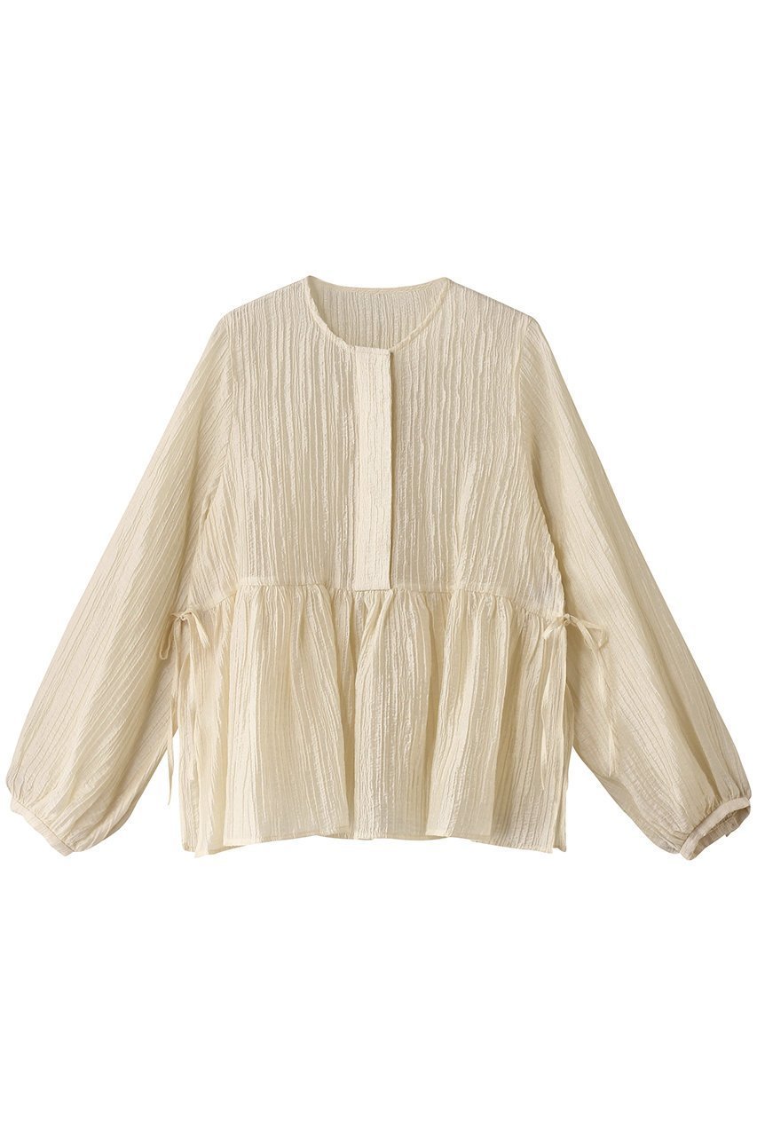 【エリオポール/heliopole】のストライプクレープサイドスリットブラウス 人気、トレンドファッション・服の通販 founy(ファニー) ファッション Fashion レディースファッション Fashion for Women トップス・カットソー Cut & Sew Tops シャツ・ブラウス・オフィスカジュアル Elegant Blouses & Button-Ups シアー Sheer, See-Through ストライプ Stripe, Striped Pattern スリーブ Sleeve, Long Sleeve / Short Sleeve ロング Long, Long-Length 夏 Summer 春 Spring S/S・春夏 SS, Spring/Summer, Warm Season other-1|ID: prp329100004383044 ipo3291000000036140836