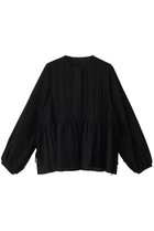 【エリオポール/heliopole】のストライプクレープサイドスリットブラウス 人気、トレンドファッション・服の通販 founy(ファニー) ファッション Fashion レディースファッション Fashion for Women トップス・カットソー Cut & Sew Tops シャツ・ブラウス・オフィスカジュアル Elegant Blouses & Button-Ups シアー Sheer, See-Through ストライプ Stripe, Striped Pattern スリーブ Sleeve, Long Sleeve / Short Sleeve ロング Long, Long-Length 夏 Summer 春 Spring S/S・春夏 SS, Spring/Summer, Warm Season thumbnail ブラック|ID: prp329100004383044 ipo3291000000036140838