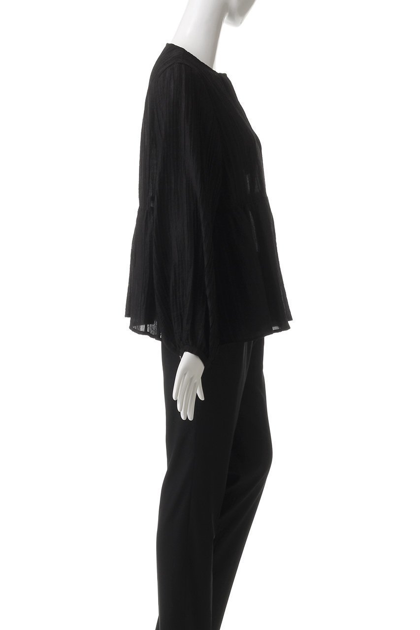 【エリオポール/heliopole】のストライプクレープサイドスリットブラウス 人気、トレンドファッション・服の通販 founy(ファニー) ファッション Fashion レディースファッション Fashion for Women トップス・カットソー Cut & Sew Tops シャツ・ブラウス・オフィスカジュアル Elegant Blouses & Button-Ups シアー Sheer, See-Through ストライプ Stripe, Striped Pattern スリーブ Sleeve, Long Sleeve / Short Sleeve ロング Long, Long-Length 夏 Summer 春 Spring S/S・春夏 SS, Spring/Summer, Warm Season other-3|ID: prp329100004383044 ipo3291000000036140840