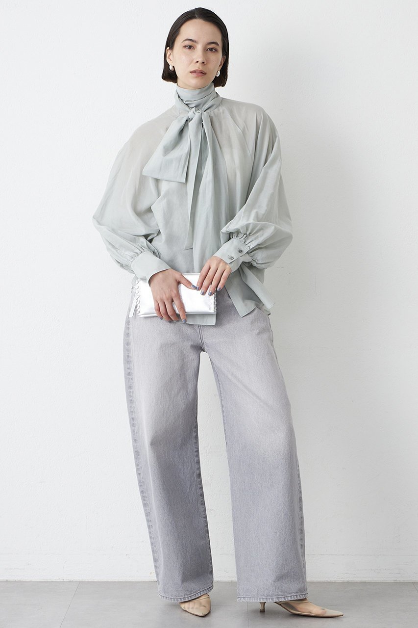 【ウィムガゼット/Whim Gazette】のシルクローンボウタイブラウス 人気、トレンドファッション・服の通販 founy(ファニー) 　ファッション　Fashion　レディースファッション　Fashion for Women　トップス・カットソー　Cut & Sew Tops　シャツ・ブラウス・オフィスカジュアル　Elegant Blouses & Button-Ups　おすすめ　Recommended / Our Picks　ギャザー　Gathered, Ruffled　シルク　Silk, 100% Silk　スリーブ　Sleeve, Long Sleeve / Short Sleeve　セットアップ　Set-Up, Coordinated Outfit　ボトム　Bottoms, Lower Wear　ロング　Long, Long-Length　エレガント 上品　Elegant　other-2|ID: prp329100004383045 ipo3291000000032860270