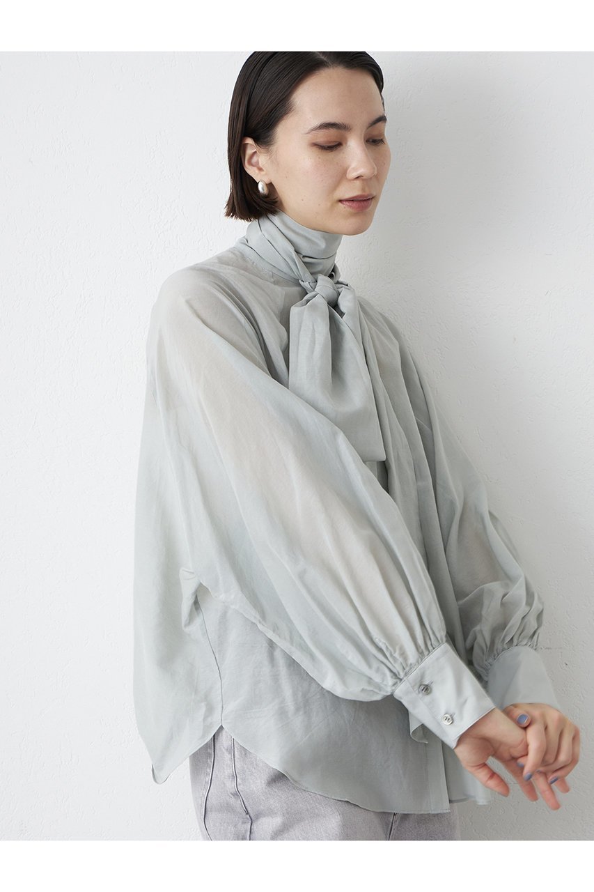 【ウィムガゼット/Whim Gazette】のシルクローンボウタイブラウス 人気、トレンドファッション・服の通販 founy(ファニー) 　ファッション　Fashion　レディースファッション　Fashion for Women　トップス・カットソー　Cut & Sew Tops　シャツ・ブラウス・オフィスカジュアル　Elegant Blouses & Button-Ups　おすすめ　Recommended / Our Picks　ギャザー　Gathered, Ruffled　シルク　Silk, 100% Silk　スリーブ　Sleeve, Long Sleeve / Short Sleeve　セットアップ　Set-Up, Coordinated Outfit　ボトム　Bottoms, Lower Wear　ロング　Long, Long-Length　エレガント 上品　Elegant　other-5|ID: prp329100004383045 ipo3291000000032860290