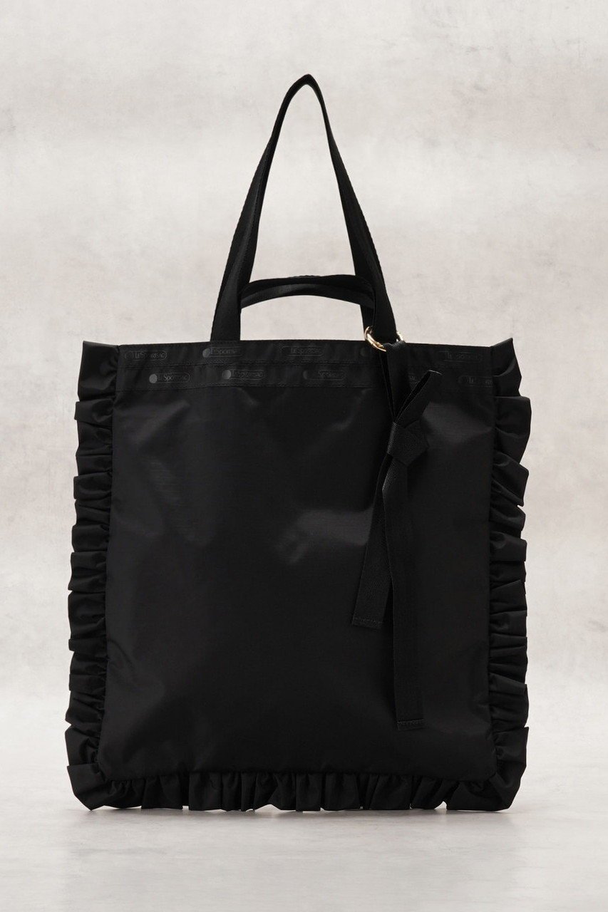 【ランバン オン ブルー/LANVIN en Bleu】のLARGE EMERALD TOTE LB トートバッグ インテリア・キッズ・メンズ・レディースファッション・服の通販 founy(ファニー) ファッション Fashion レディースファッション Fashion for Women バッグ Bags 軽量 Lightweight, Ultra Light ダブル Double, Double-Breasted チャーム Charm, Pendant ビーチ Beach, Seaside フェミニン Feminine, Girly フラワー Flower, Floral プリント Print, Printed Pattern モノトーン Monotone, Black and White リボン Ribbon, Bow ブラック|ID: prp329100004383048 ipo3291000000032779056